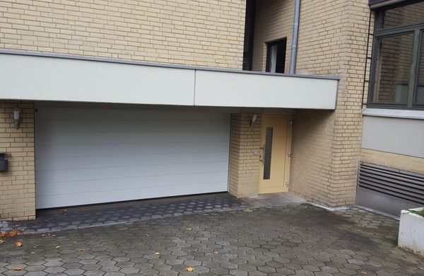 Hintereingang des Rathauses
